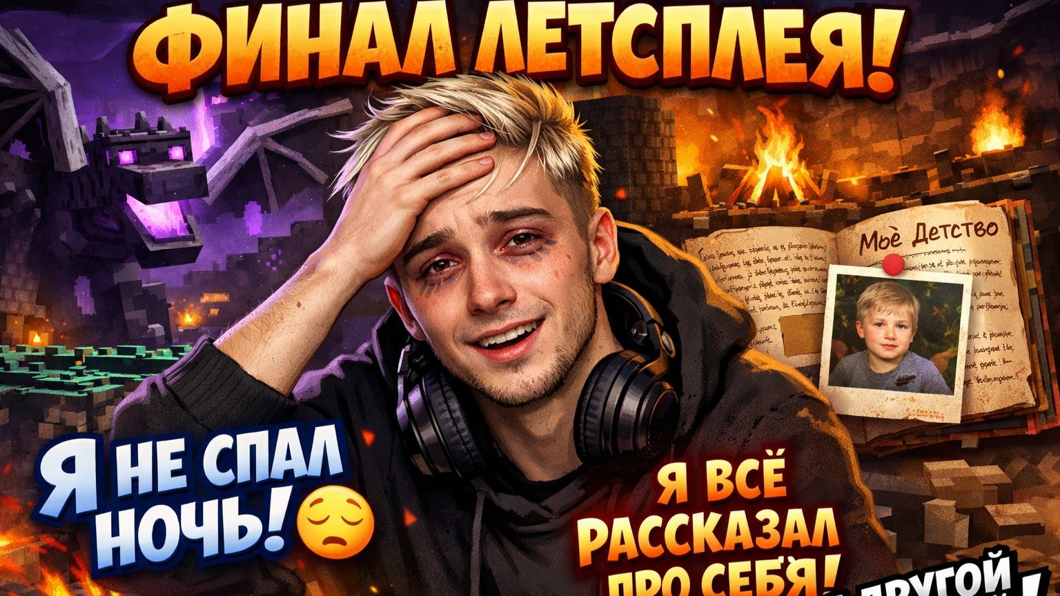 ФИНАЛ ЛЕТСПЛЕЯ МАЙНКРАФТ! Я НЕ СПАЛ НОЧЬ РАДИ ЭТОГО. Я ВСЁ РАССКАЖУ ПРО СЕБЯ. Я ДРУГОЙ БЕЛЫЙ
