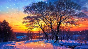 ОЧЕНЬ КРАСИВАЯ УСПОКАИВАЮЩАЯ МУЗЫКА ДЛЯ СНА 🎵 ЗИМНЯЯ РАССЛАБЛЯЮЩАЯ МУЗЫКА ДЛЯ ДУШИ В ЛУЧАХ ЗАКАТА