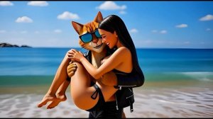 Спасение девушки от акулы