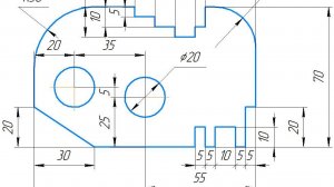 Компас-3D. 1. Построение простых элементов. Нанесение размеров.