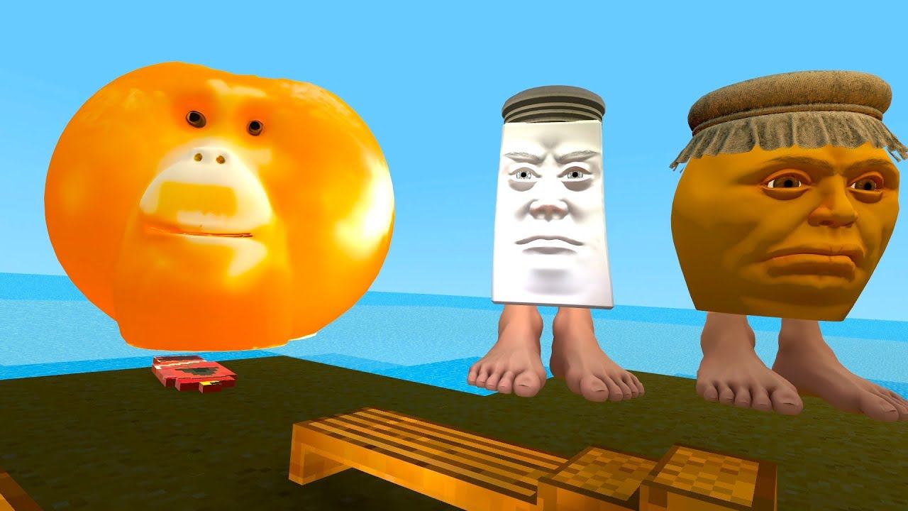 Orange With Brothers: Tag Your Bestie All Italian Brainrot In Pool VS Labubu\gmod