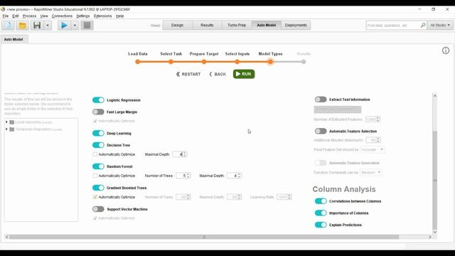 AutoModel RapidMiner смотреть онлайн