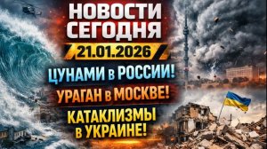 Новости Сегодня 21.01.2026 - Цунами Россия, Москва Ураган, Украина, Катаклизмы, События Дня Главные