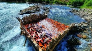 Рыбалка на реке / Большая рыба /  Просто Огромные рыбы / Необычный способ лова рыбы !