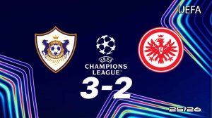 Карабах — АЙНТРАХТ 3-2. Обзор матча. Лига чемпионов 25/26.