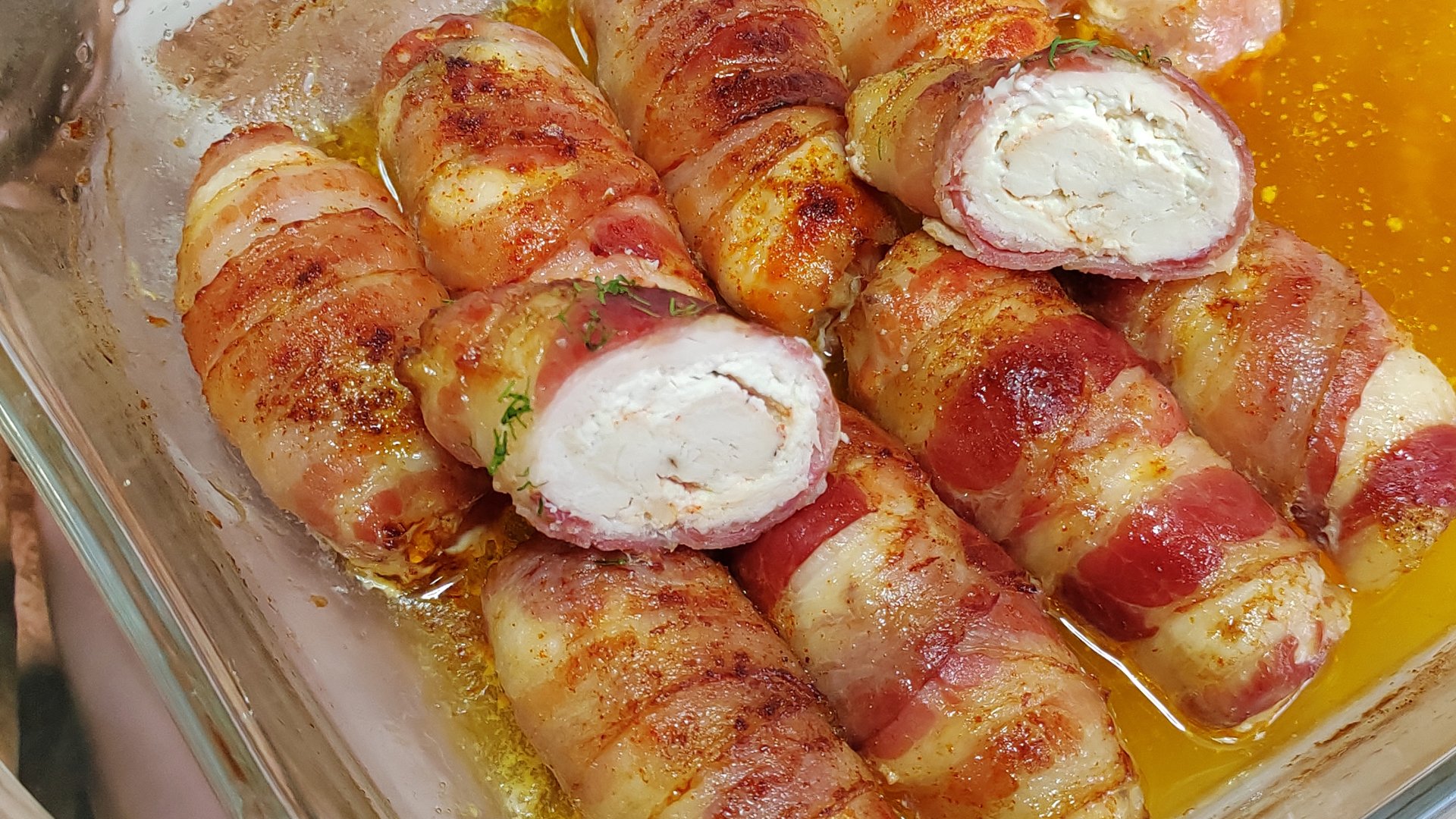 Куриные рулетики с творожным сыром и беконом смотреть онлайн