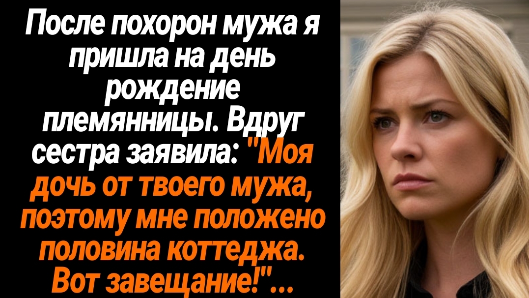 Жизненные Истории/После похорон мужа я пришла на день рождение племянницы. Вдруг сестра заявила: "Мо смотреть онлайн