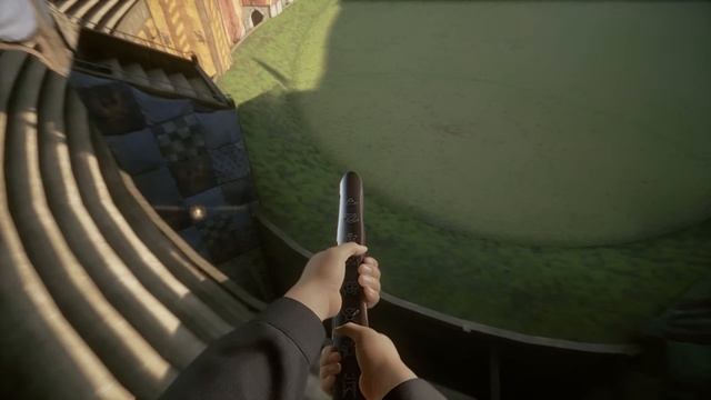 Полет по Хогвартсу на метле в Hogwarts Legacy. [2К] смотреть онлайн