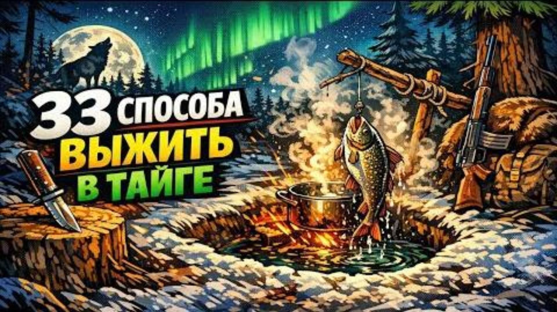33 способа выжить в суровой ТАЙГЕ смотреть онлайн