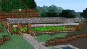 СДЕЛАЛ ЧТО-ТО С ОГОРОДОМ ▷ Minecraft 1.0.0 (#5)