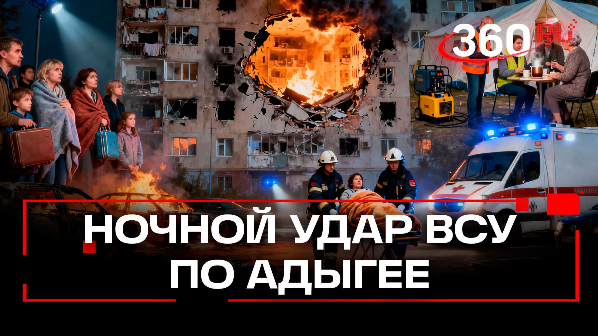 При атаке дронов ВСУ на многоквартирный дом в Адыгее пострадали 11 человек смотреть онлайн