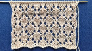 Красивый узор из классических ажурных ромбов ⭐ Универсальный узор ⭐ Схема