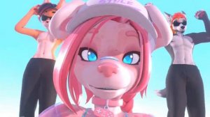 Фурре меме на пляже