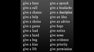 Устойчивые сочетания с глаголом to GIVE