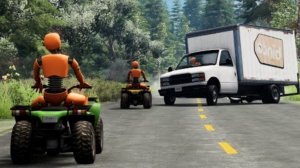 BeamNG Drive - Реалистичные аварии на мотоциклах и квадроциклах