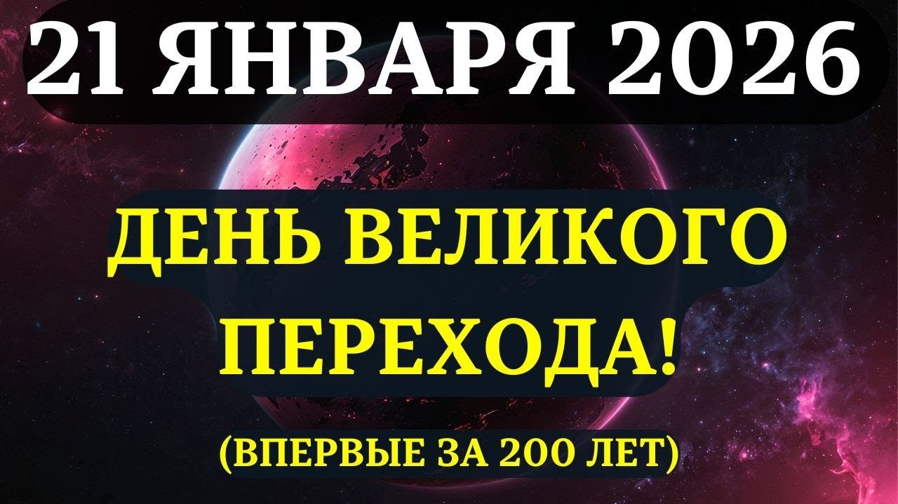 ВНИМАНИЕ!🔊 День великого перехода: Солнце и Вы входите в новую эру 21 ЯНВАРЯ 2026!💖 смотреть онлайн