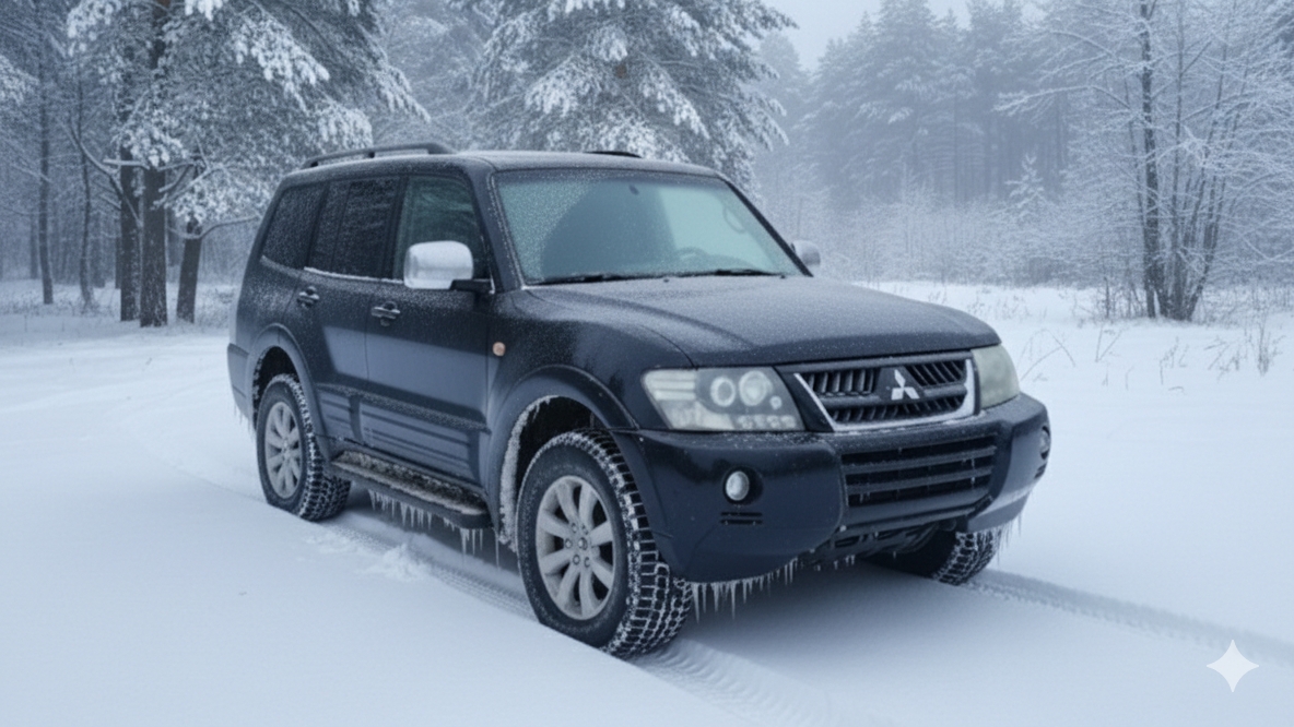 Паджеро 3 4м41 замерзло топливо.