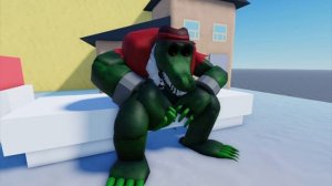 тема погони крокодила Гены (руссакен-форсакен)