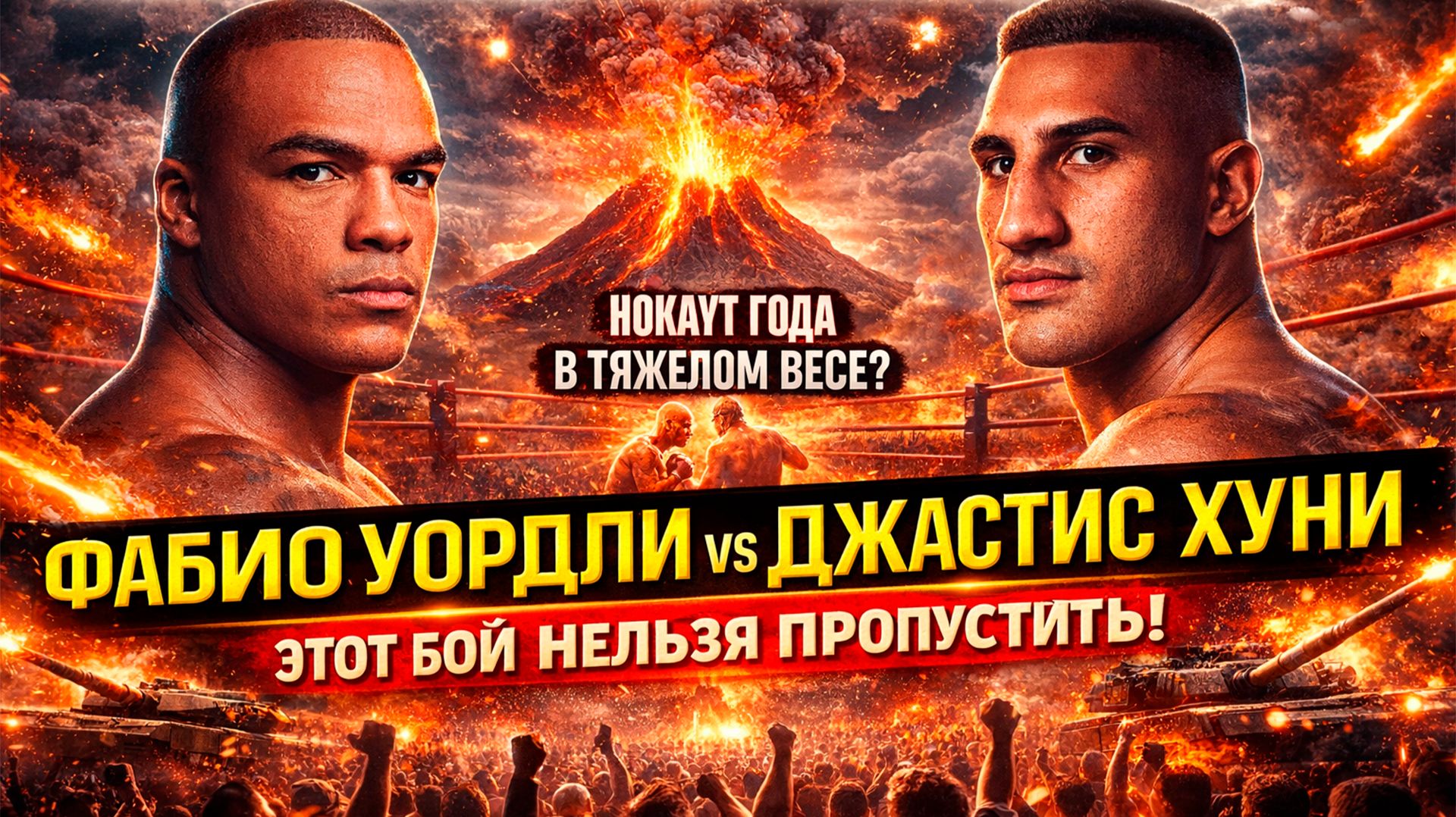ДРАМА В РИНГЕ И УБОЙНЫЙ НОКАУТ! Обзор титульного боя Фабио Уордли - Джастис Хуни