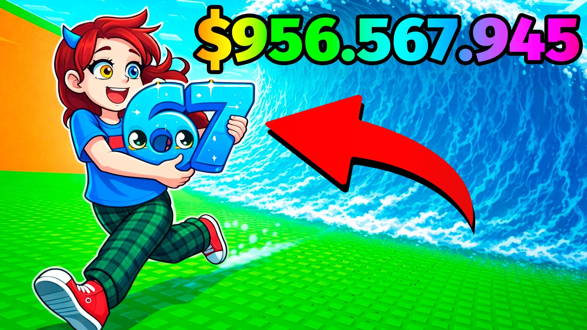 😱СБЕГИ ОТ ЦУНАМИ И СПАСИ БРЕЙНРОТ в РОБЛОКС Escape Tsunami For Brainrots смотреть онлайн