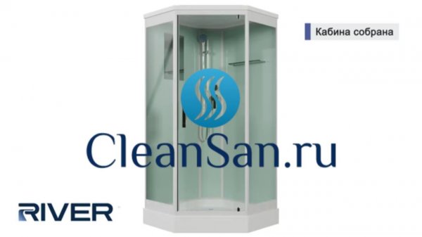 CleanSan | Как собрать душевую кабину River Penta 100 — пошаговая инструкция за 60 минут!
