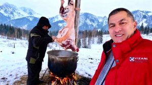 Друг пригласил на шашлыки! Семейный отдых в горах Архыза. Шурпа в казане. Шашлык. Архыз.