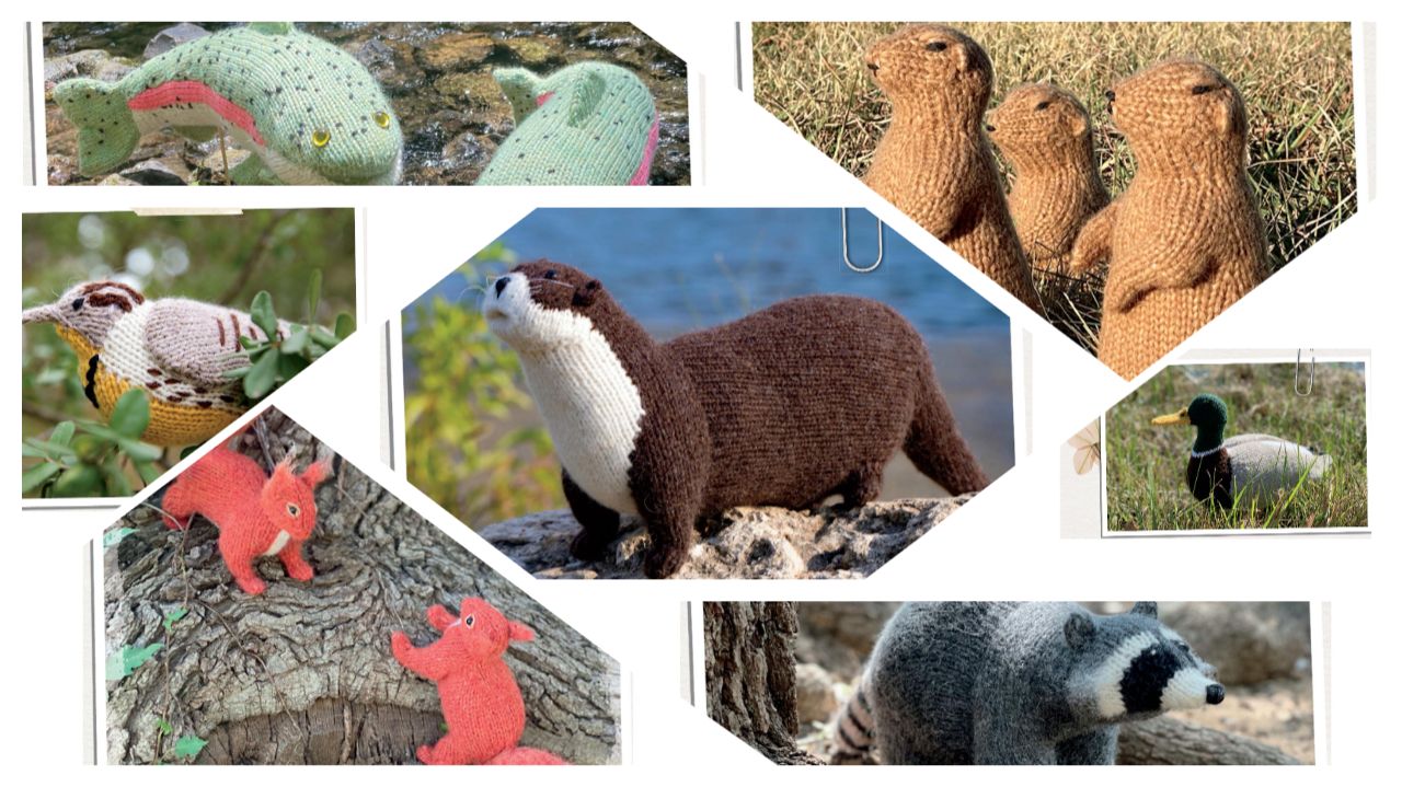 Натуралистические животные спицами