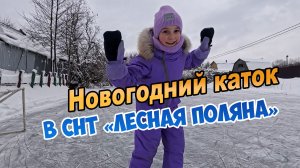 Вот такой каток есть у нас в СНТ «Лесная поляна».