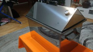 Коптильня из нержавейки, крышка домиком.  Полный обзор!