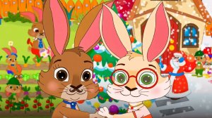 Заячья семья 🐰 Сборник Новогодних мультиков про Зайцев🥕🎄 Мультики для малышей