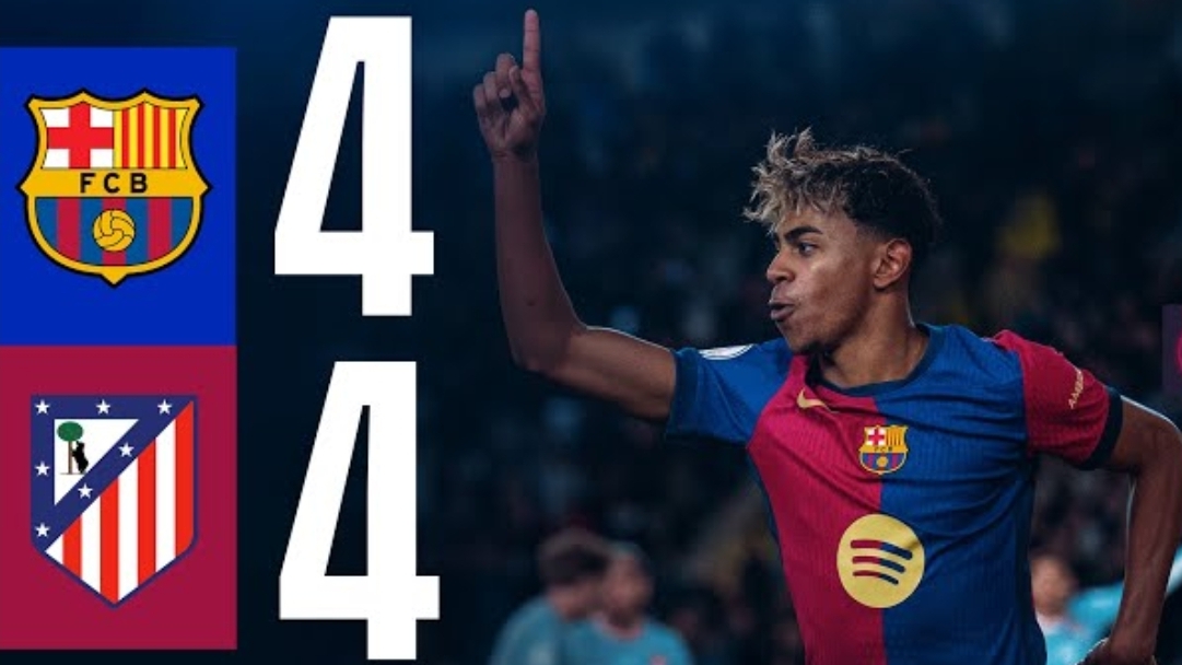 ФК "БАРСЕЛОНА" 4 - 4 "АТЛЕТИКО МАДРИД". COPA 24/25. смотреть онлайн