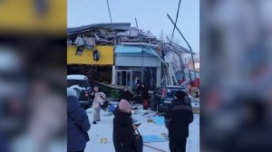 Появились кадры последствий обрушения здания в Новосибирске