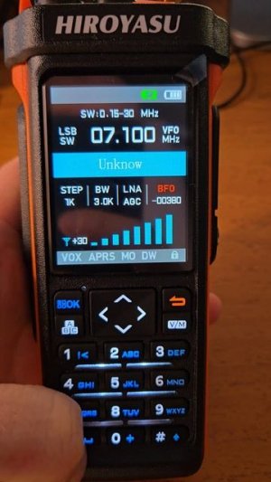 Hiroyasu HI UV850Pro приём 40м диапазон на внешнюю антенну