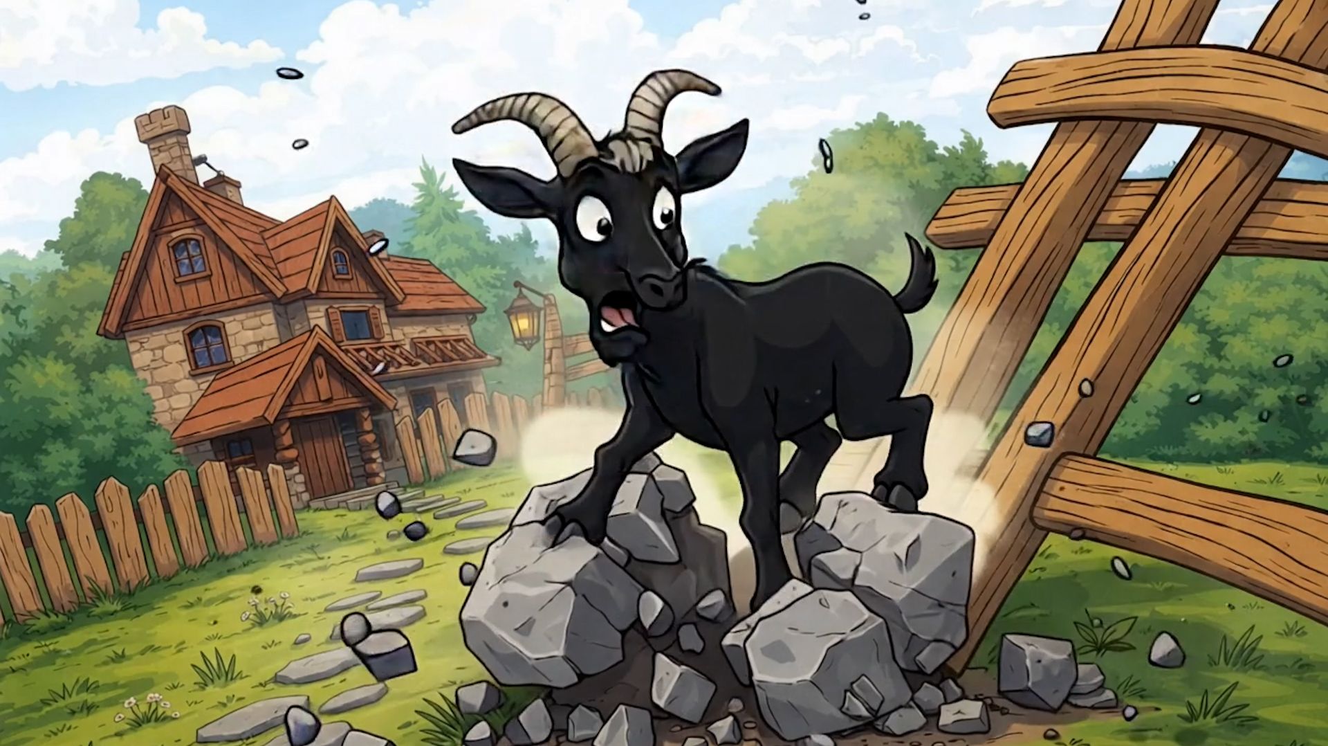 РУМЫНСКАЯ СКОРОГОВОРКА (Capra neagră calcă-n piatră,) смотреть онлайн