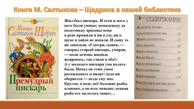 Мир книг М. Сальтыкова - Щедрина смотреть онлайн