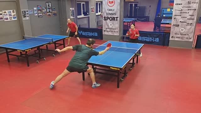 Ноговицына А. (526) - Грязнов Г. (611) 08.01 настольный теннис Любительский турнир смотреть онлайн