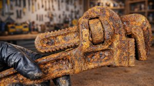 Реставрация Ржавого Трубного Ключа