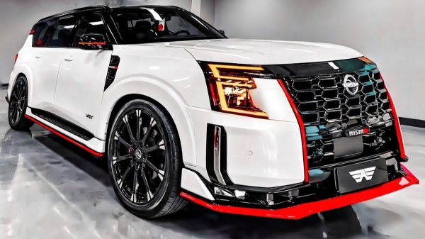 Nissan Patrol Nismo 2026 года, высокопроизводительный внедорожник, звук. Интерьер Экстерьер