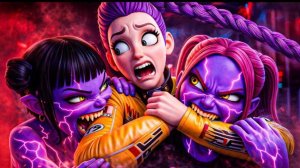 Руми, Мира и Зои превратились в демонов.