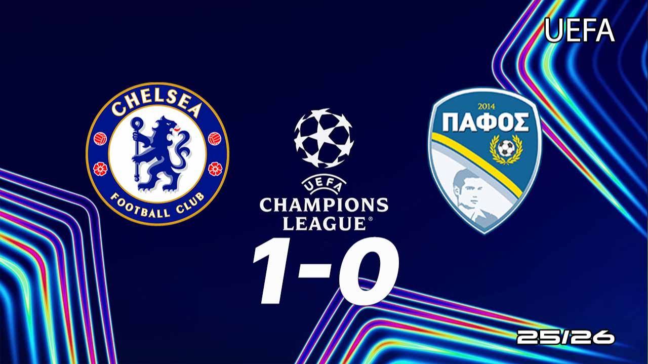 Челси — Пафос 1-0. Обзор матча. Лига чемпионов 25/26. смотреть онлайн