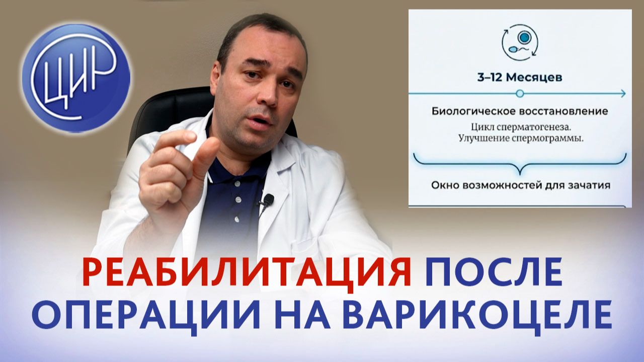 Как долго длится реабилитация после операции на варикоцеле? Э. Р. Абдулхакимов, уролог-андролог ЦИР.