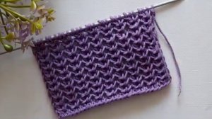 Объемная резинка спицами - Вязание спицами для начинающих