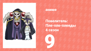 Повелитель: Пле-пле-плеяды 4 сезон 9 серия (аниме-сериал, 2022)