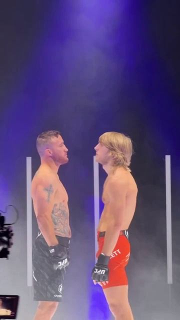 🔥Джастин Гейджи и Пэдди Пимблетт первая дуэль взглядов смотреть онлайн