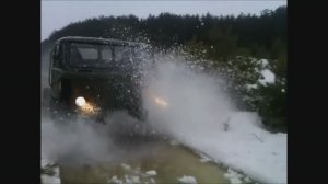 Выезжаем на ГАЗ-66 по сугробам из леса! Шашлык (часть 3)