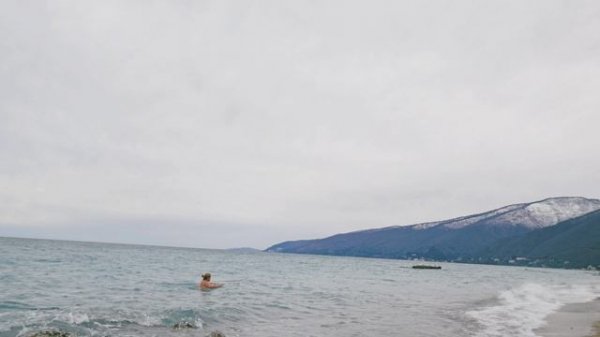 ГАГРА/ 22.01.2026^ ‼️КУПАЮСЬ В МОРЕ‼️