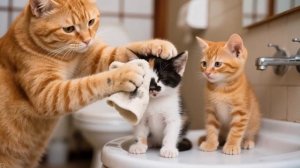 МУЛЬТФИЛЬМ ДЛЯ ДЕТИШЕК , котята учатся готовить блюда