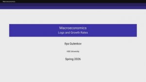 1.1. Logs and Growth Rates