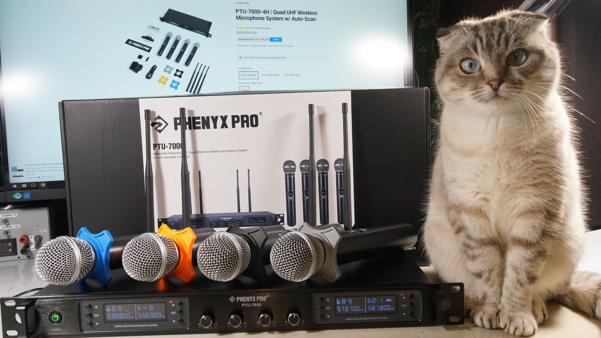 Обзор Phenyx Pro PTU-7000-4H - беспроводная микрофонная система. Подробный разбор компонентов. смотреть онлайн