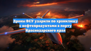 Дроны ВСУ ударили по хранилищу с нефтепродуктами в порту Краснодарского края